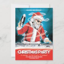 Weihnachts-DJ-Musikparty-Einladung