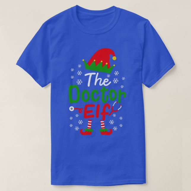 Weihnachts-Doktor Elf T-Shirt (Design vorne)