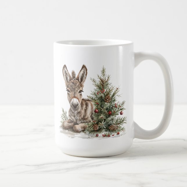 Weihnachts-Donkey-Tasse Kaffeetasse (Rechts)