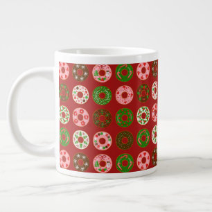 Weihnachts Donut Holiday Leckerei Muster Jumbo-Tasse