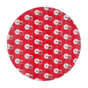 Weihnachts Donuts Sprinkles Bäckerei Schneidebrett