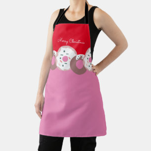 Weihnachts-Donuts Streusel Bäckerei Frohe Weihnac Schürze