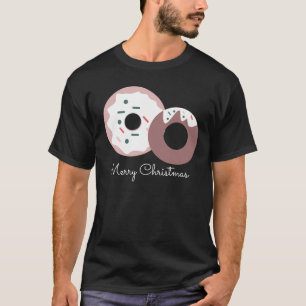 Weihnachts-Donuts Streusel Bäckerei Frohe Weihnach T-Shirt