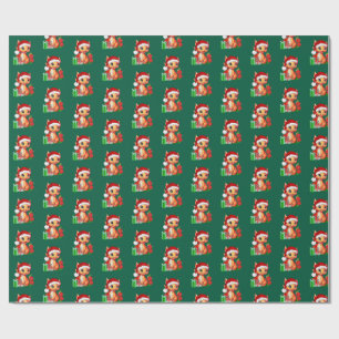 Weihnachts-Drache-Geschenkpapier Geschenkpapier