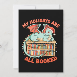 Weihnachts-Drache Meine Feiertage sind alle gebuch Einladung