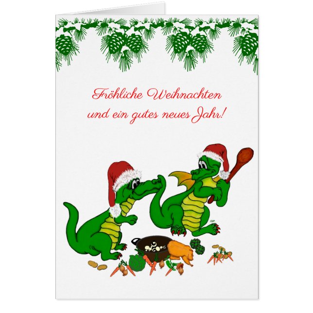Weihnachts Drachen auf Deutsch (Vorne)