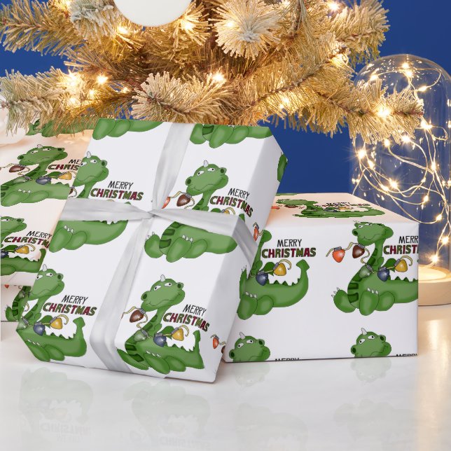 Weihnachts-Dragon-Feiertagspapier Geschenkpapier (Feiertage)