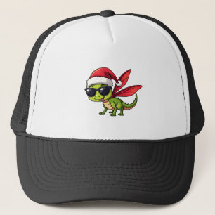 Weihnachts-Dragonfly-Santa-Hut Lustiger Xmas-Kinde Truckerkappe