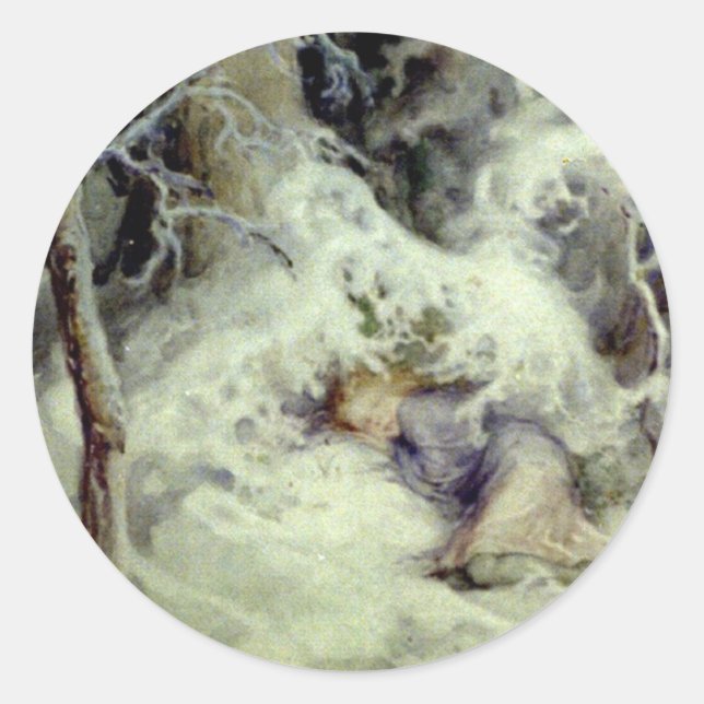 Weihnachts-Dream-Sticker Runder Aufkleber (Vorderseite)