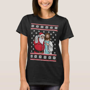 Weihnachts Drink Party Santa Jesus Jingle Bro Co T-Shirt