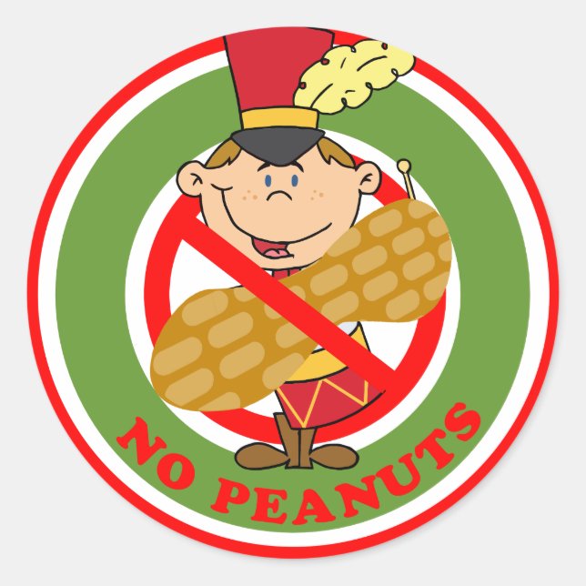 Weihnachts Drummer Boy No Peanuts Stickers (Vorderseite)