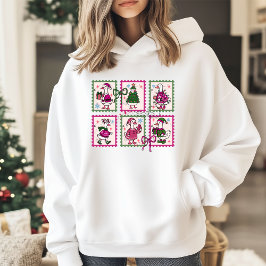 Weihnachts-Dummer-Gans-Vintage-Stempel Hoodie
