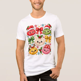 Weihnachts-Dumpling-Shirt, Kawaii-Dumpling Tri-Blend Shirt