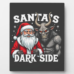 Weihnachts-Dunkle Seite Weihnachtsbäumkrampus Fotoplatte