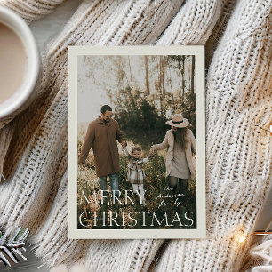 Weihnachts-Einfachheit-Foto-Feiertagskarte Feiertagskarte