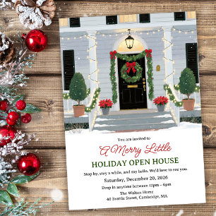 Weihnachts-Eingangstür Open House  Einladung