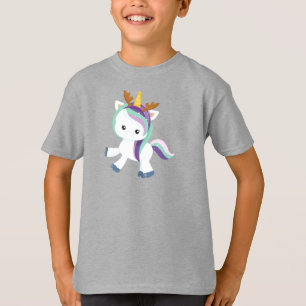 Weihnachts-Einhorn, Niedliches Einhorn, Antler, We T-Shirt