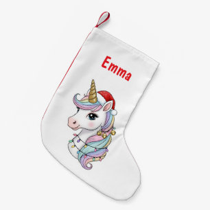 Weihnachts-Einhorn-Strumpf Kleiner Weihnachtsstrumpf