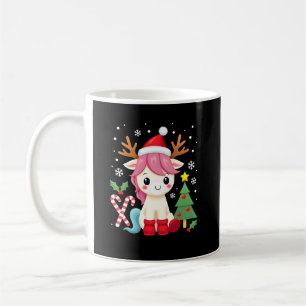 Weihnachts Einhorn Süß Magisch Xmas Kleinkind Mädc Kaffeetasse
