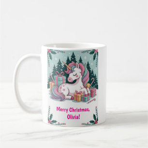 Weihnachts-Einhorn-Tasse Kaffeetasse