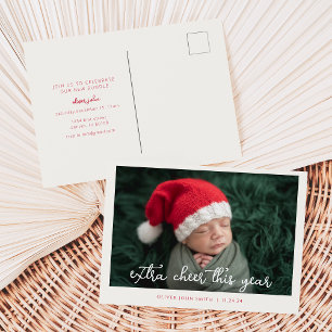 Weihnachts-Einladung am Weihnachtsfeiertag Postkar Postkarte