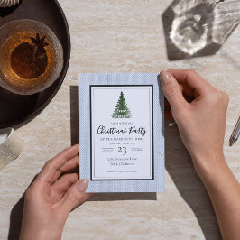 Weihnachts-Einladung Navy-Cottage Einladung