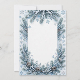 Weihnachts-Einladung Winter Wonderland Einladung