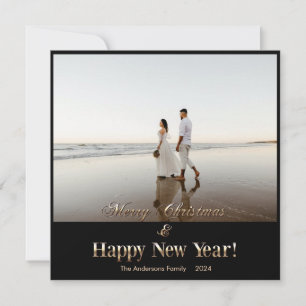 Weihnachts-Eins-Foto-Postkarte Einladung