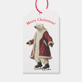 WEIHNACHTS-EISBÄR-GESCHENKETIKETT GESCHENKANHÄNGER