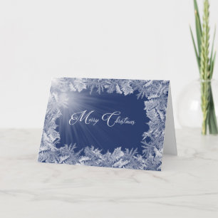 Weihnachts-Eisfrostgrenze Feiertagskarte