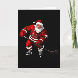 Weihnachts-Eishockeyspieler  Karte