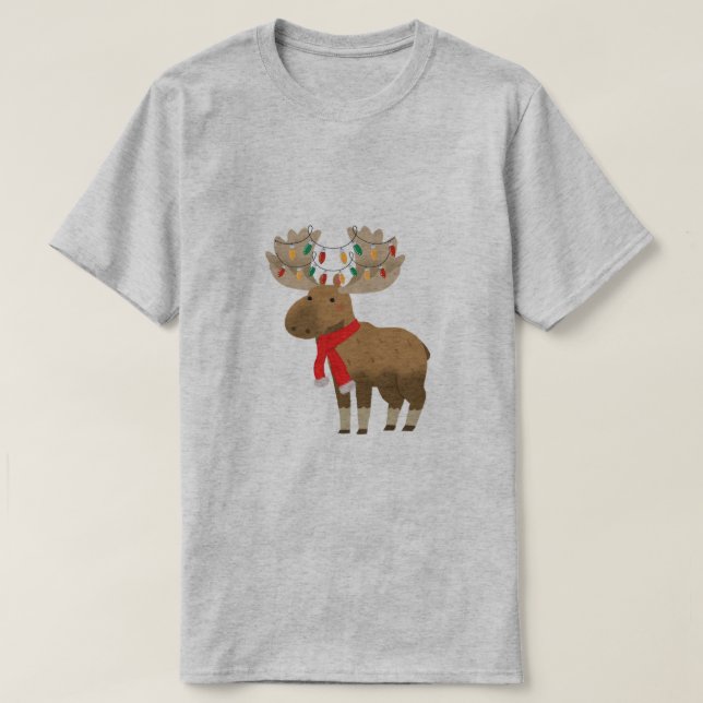 Weihnachts-Elch-Shirt T-Shirt (Design vorne)
