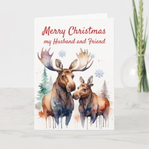 Weihnachts-Elch-t Wundervoller Ehemann Freund Feiertagskarte