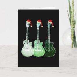Weihnachts Electric Gitarre Santa Karte