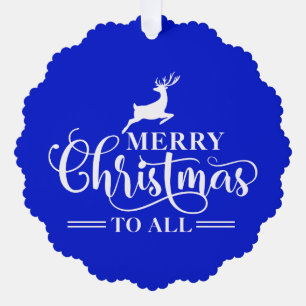 Weihnachts-Elegance-Minimal-Rentier-Design-Familie Ornament Karte