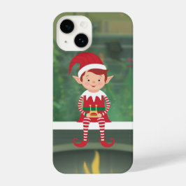 Weihnachts-Elf auf Shelf iPhone / iPad Fall 14 Hülle