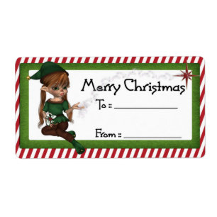 Weihnachts-Elf D5: Fantasy Christmas Geschenk Labe