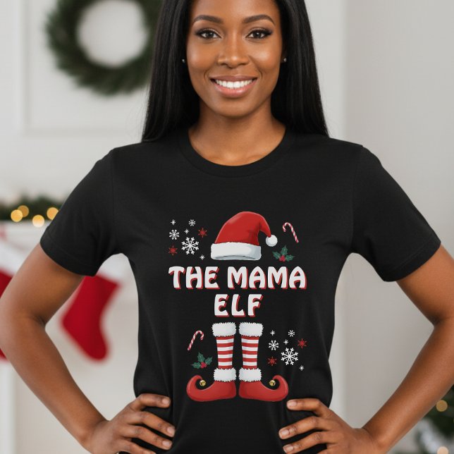 Weihnachts-Elf-Familie Matching Funny Black T - Sh T-Shirt (Christmas Elf Family Matching Funny Black T-Shirt
)