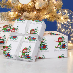 Weihnachts-Elf-Feiertagsverpackungspapier Geschenkpapier
