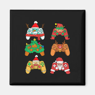 Weihnachts-Elf Gaming-Controller Gamer Xmas Magnet
