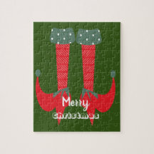 Weihnachts-Elf-Heelse frohe Weihnachten