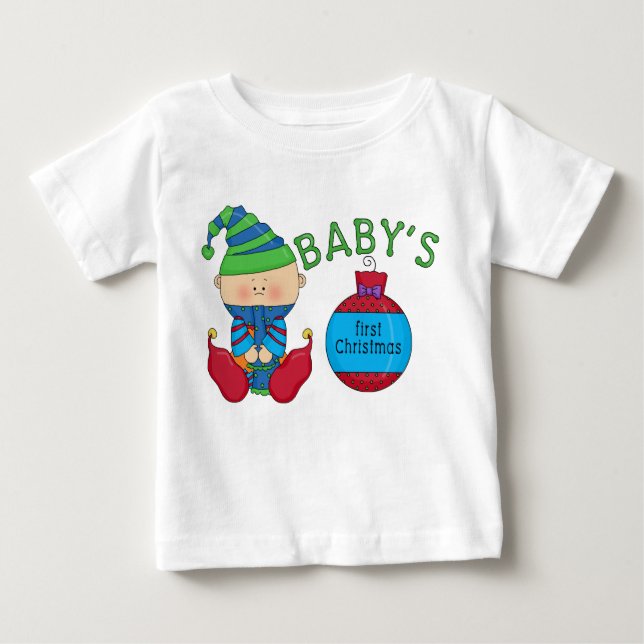Weihnachts-Elf-Hemden und Geschenke Baby T-shirt (Vorderseite)