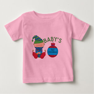 Weihnachts-Elf-Hemden und Geschenke Baby T-shirt