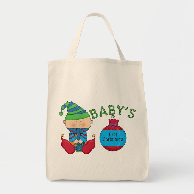 Weihnachts-Elf-Hemden und Geschenke Tragetasche (Vorne)