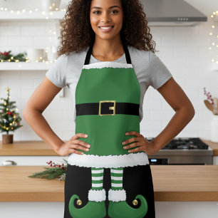 Weihnachts Elf Holiday Green Schürze