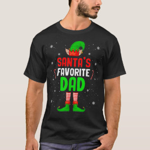 Weihnachts-Elf-Matchfamilie am liebsten Vater T-Shirt