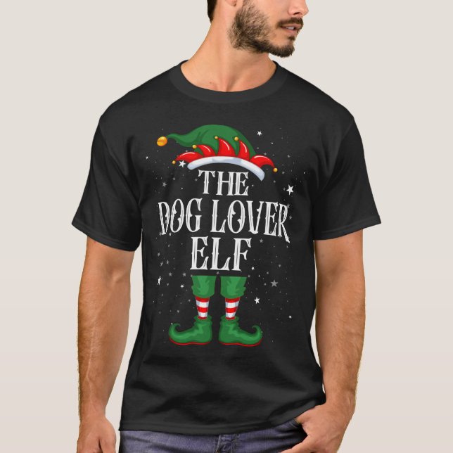 Weihnachts Elf Matching Familie lustig Der Hund me T-Shirt (Vorderseite)