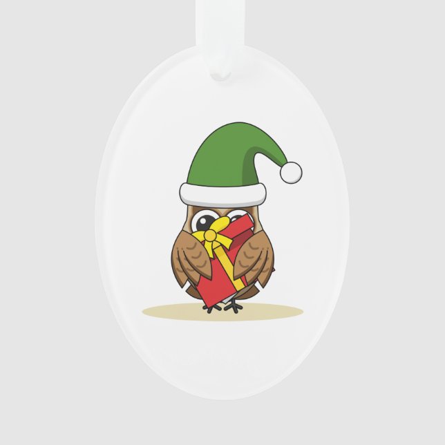 Weihnachts-Elf-Schüssel mit Gegenwart Ornament (Vorderseite)