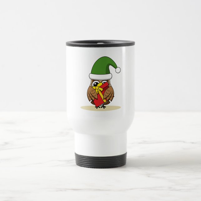 Weihnachts-Elf-Schüssel mit Gegenwart Reisebecher (Mittel)