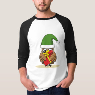 Weihnachts-Elf-Schüssel mit Gegenwart T-Shirt